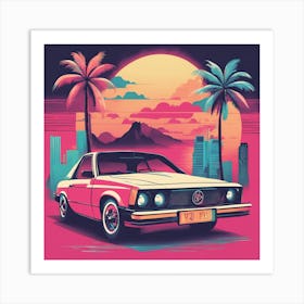 80s retro Art Print