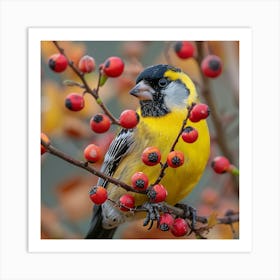 Yellow Finch 6 Art Print