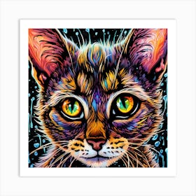Cat Painting Art Print