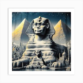 Egyptian Pyramids 6 Art Print