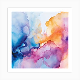 Abstract Watercolor Painting 5 Art Print