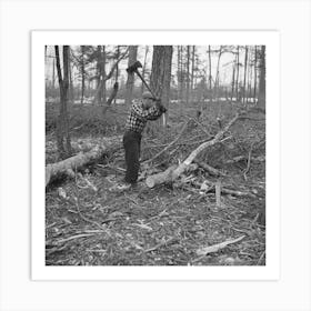 Lumberjack,Forest County, Wisconsin By Russell Lee Art Print