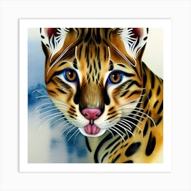 Wildcat Portrait Art Print