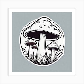 Mushroom Painting 1 Art Print