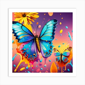 Butterfly Painting Art Print