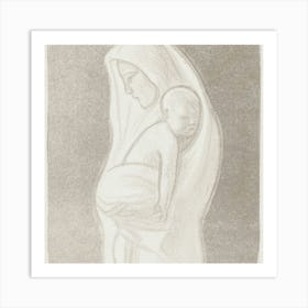 'The Virgin And Child' Art Print