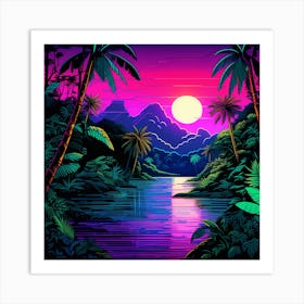 Jungle Landscape Art Print