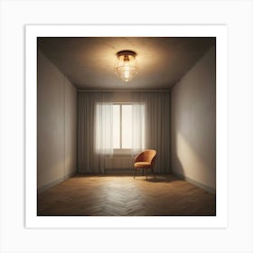 Empty Room With Chair Art Print