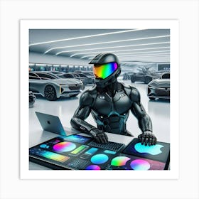 Futuristic Robot 143 Art Print