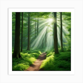 Path Through The Forest 1 Art Print