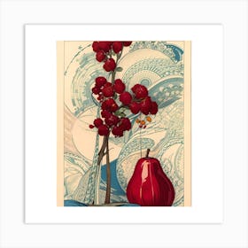 Red Pear Art Print