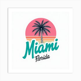 Miami Florida Logo Art Print