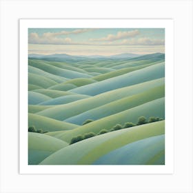 Blue Hills Art Print