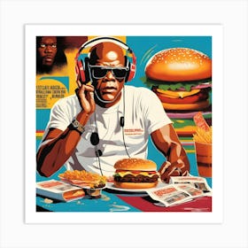 King Of Burgers Art Print