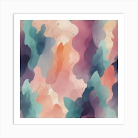 Abstract Watercolor Painting 34 Art Print