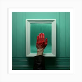 Hand In A Frame Art Print