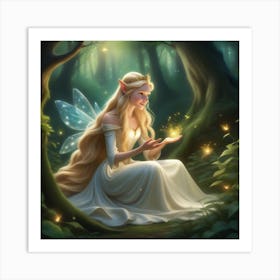 Fairy In The Forest Art Print