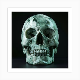 Marble Skull 2 Art Print