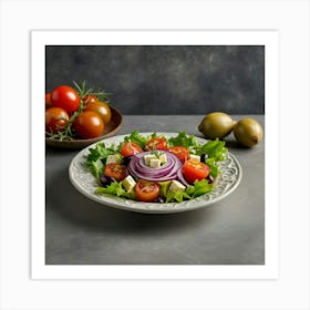 Salad Plate Art Print