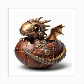 Steampunk Dragon 2 Art Print