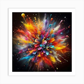 Colorful Explosion 2 Art Print