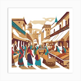 Islamic Market Art Print