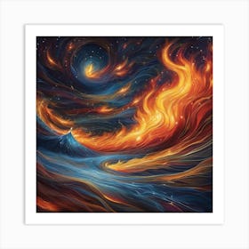 Fire In The Sky Art Print