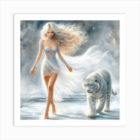 White Tiger 12 Art Print