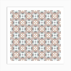 Islamic Decorative background made from small squares Art Print