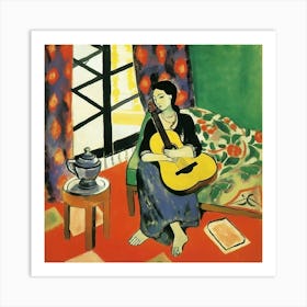 The Musician 3 Matisse Style Art Print