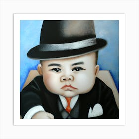 Baby In A Hat Art Print