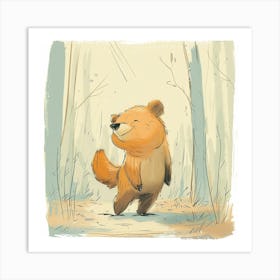 Bear In The Woods Art Print