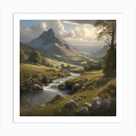 Valley In The Mountains Art Print