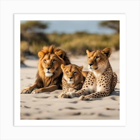 Big Cats Day Art Print