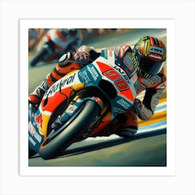 Moto Gp Art Print