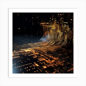 Abstract Computer Graphics Art Print