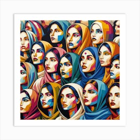 Women Of Pakistan Art Print