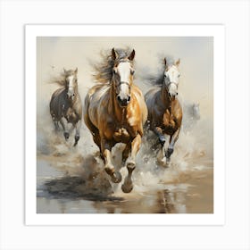 Horsepower Majesty The Power Of Grace Art Print