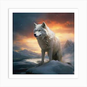 Default Snow Wolf Pictures 0 Art Print