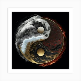 Yin Yang Art 1 Art Print