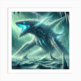 Glacius Frozen Leviathan Art Print