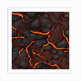 Lava Texture 4 Art Print