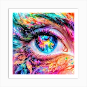 Colorful Eye Art Print