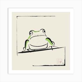 Frog Stare Art Print