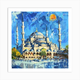 Blue Mosque 14 Art Print