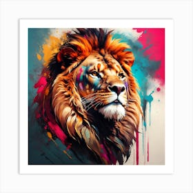 Default High Quality Powerful Lion Head Facing Me Awesome Colo 0 3ff39f18 5c3a 411b 8d17 C0e07eb8b97e 1 Art Print