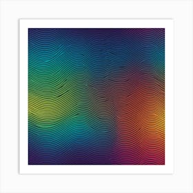 Abstract Wavy Background 3 Art Print