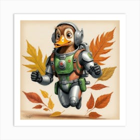 Ducky In Space Art Print