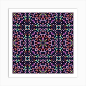 variety of multicolored squares 7 Art Print