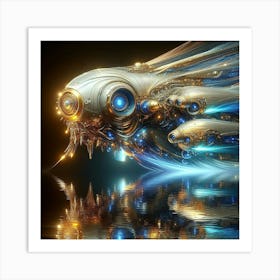 Futuristic Spaceship 5 Art Print